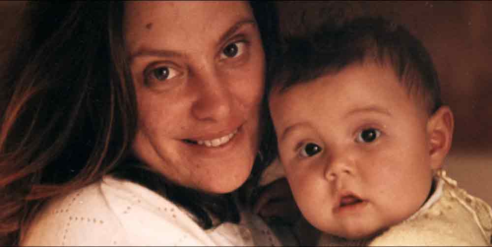 Enrico Maria Artale da piccolo con la madre